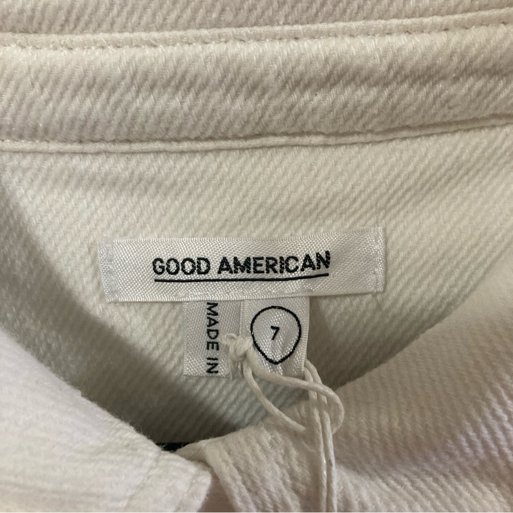 Good American Women’s Romper White Collared Size 7 - Picture 6 of 16